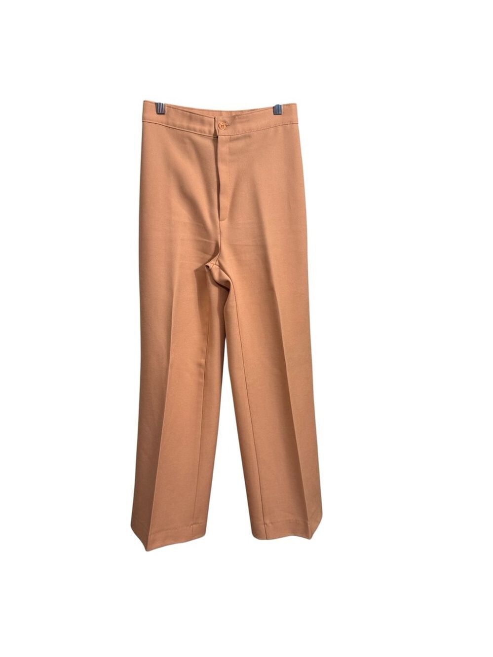 Vintage 1970s Levi Strauss & Co High Rise Pleated Peach Trousers Small